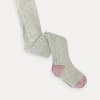 Non-Slip Super Soft Ribbed Baby and Toddler Tights in Grey Marl