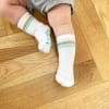 OUTLET - Non-Slip Stay-on Baby & Toddler Organic Quarter Crew Sporty Socks - 5 Pack - Pinks