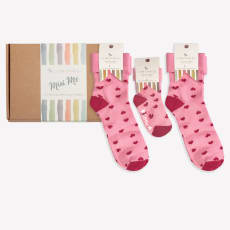 Mini Me Matching Sock Gift Set in Amore ♥️ - The Perfect Gift for Birthdays or Mother's Day