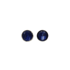 Hopea Cardona Post Earrings – Blue Goldstone: Super special but great for every day.