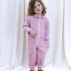 The Cooper Pink Corduroy Jumpsuit