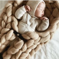 Vihreä HATTARA Sleeping Bag: Merino Wool Sleeping Bag for Babies