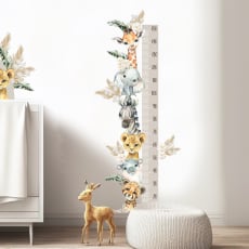 Monivärinen Baby Safari Height Chart: Removable Kids Growth Chart