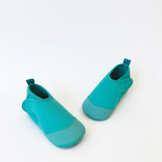 Aquamarine Toddler Aqua Socks - The Ultimate Soft Swim Shoe for the Pool & Beach - Aquamarine