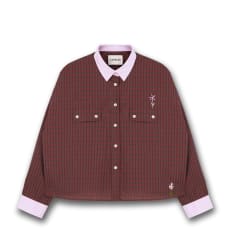 Jules Utility Shirt, Red Check Cotton