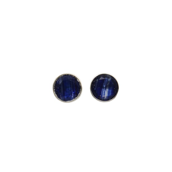 Cardona Post Earrings – Blue Goldstone