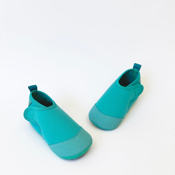 Toddler Aqua Socks - The Ultimate Soft Swim Shoe for the Pool & Beach - Aquamarine