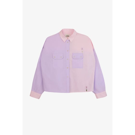 Jules Utility Shirt, Pink/ Lilac