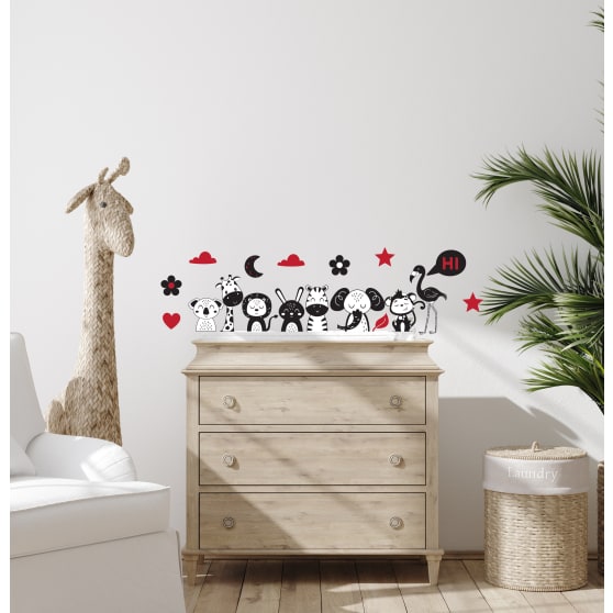 Safari Sensory Wall Sticker Set