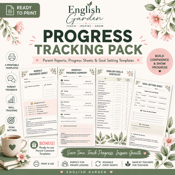Parent-Ready Progress Reports (English Tutors)