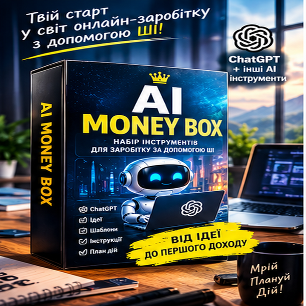 AI MONEY BOX — 300+ ідей, промптів та шаблонів для старту з ШІ