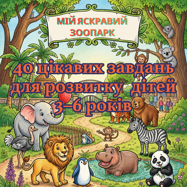 40 завдань для розвитку дітей 3–6 років