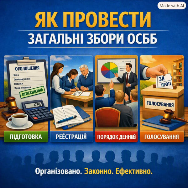 Як правильно провести загальні збори ОСББ