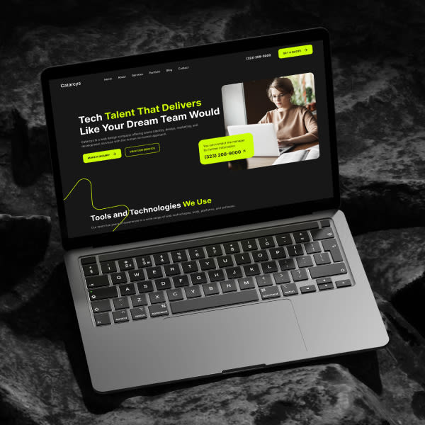 Catarcys - Creative Digital Agency (Free landing page)