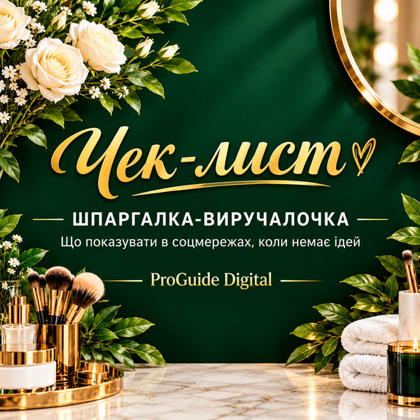 Чекліст для б'юті-майстра «Шпаргалка-виручалочка: що показувати в соцмережі, коли немає ідеї