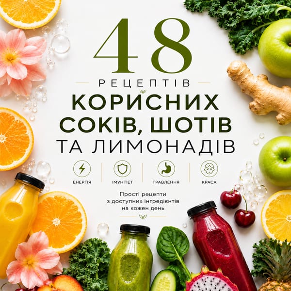 48 рецептів корисних напоїв для здоров'я, енергії та краси