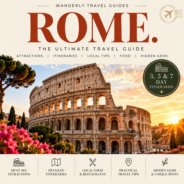 Rome Travel Guide PDF | 3, 5 & 7 Day Itineraries | Italy Travel Planner