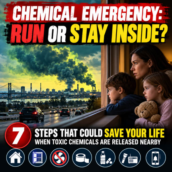 CHEMICAL EMERGENCY: RUN OR STAY INSIDE?