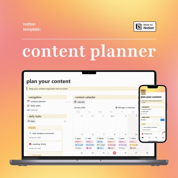notion-template: content planner