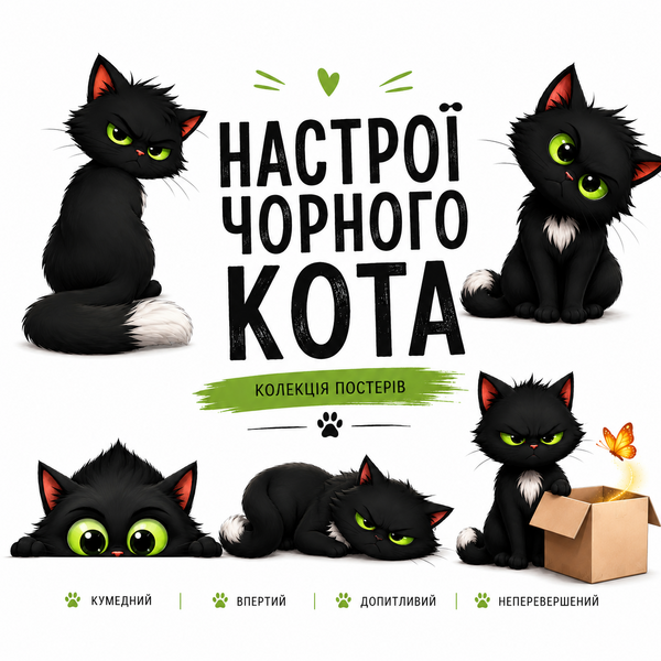 Постер Кіт із Характером