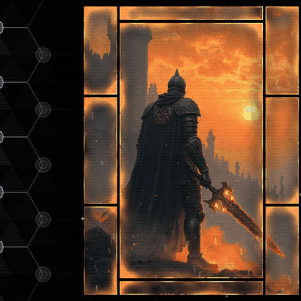 Sunset Knight | Animated Steam Artwork Showcase (2P) + Installer