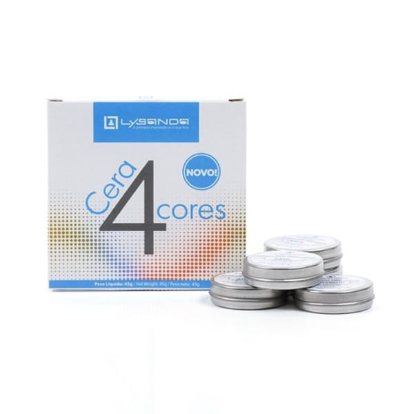 Cera Lata 4 Cores - Lysanda
