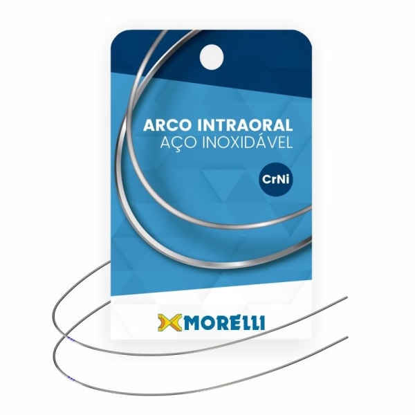 Arco Intraoral Inferior Crni Retangular (.018X.025) 0,45X0,63Mm Ref: 50.72.003 - Morelli