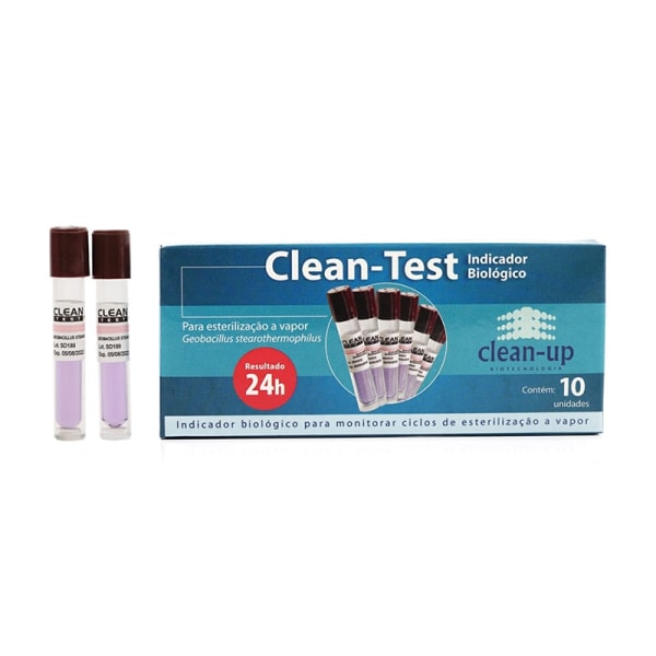 Indicador biológico 24 horas 10un - Clean-test