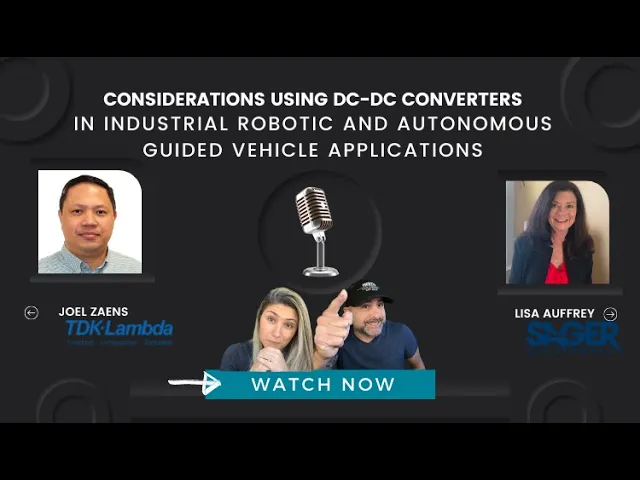 DC-DC Converters in Industrial Robotic and Autonomous Guided Vehicle Applications