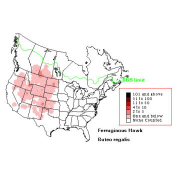 Ferruginous Hawk distribution map