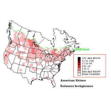 American Bittern distribution map