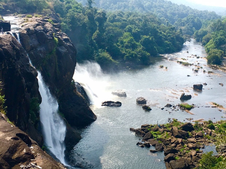 Wasserfälle von Athirapally, Indien