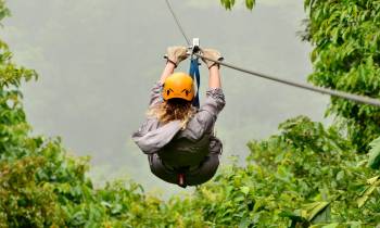 Zip lining in Costa Rica