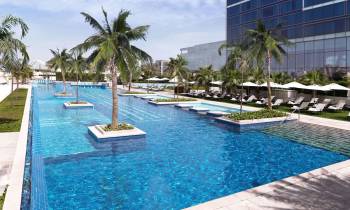 a large pool of water