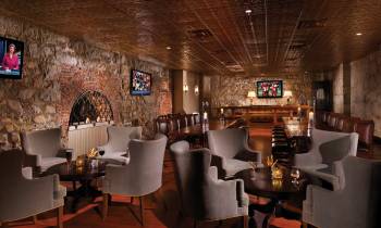 The Cave Bar and lounge area