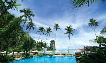 Beachfront swimming pool