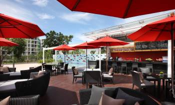 Poolside bar