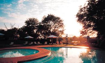 a large pool of water