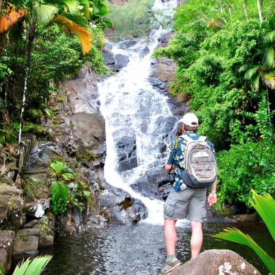 Port Glaud Waterfall, Seychelles