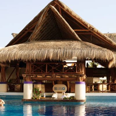 Pool and Blue Bar