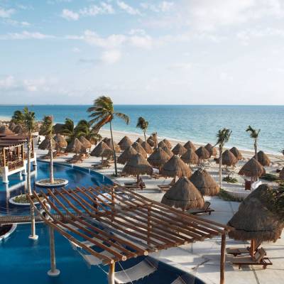 Pool and beach overview