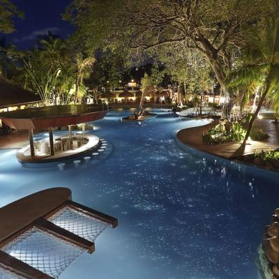 Pool at night