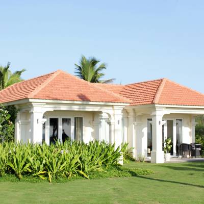 a large lawn in front of a house