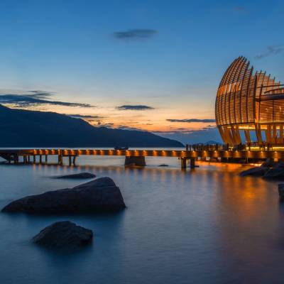 a bridge over a body of water