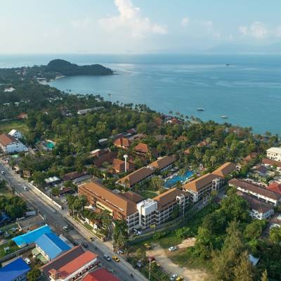 a view of a city next to a body of water