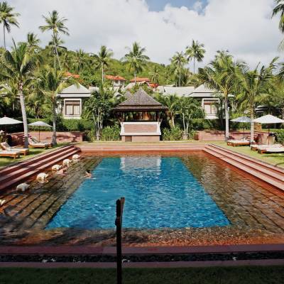 a large pool of water