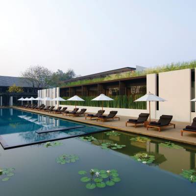 a resort near the water