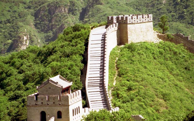 a castle on a hill