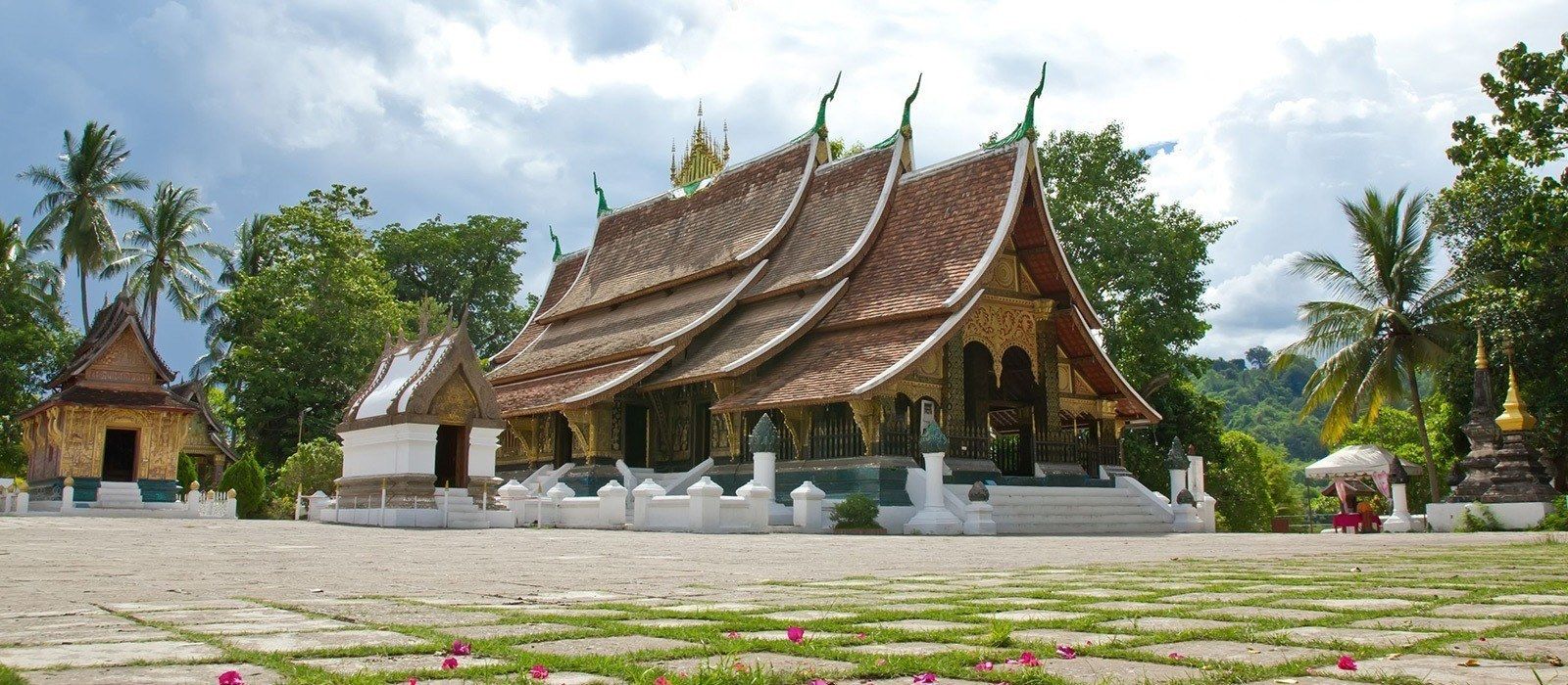 Traditionelles Gebäude in Laos