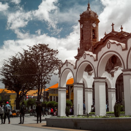 Center of the city of Potosi, Bolivia, South America